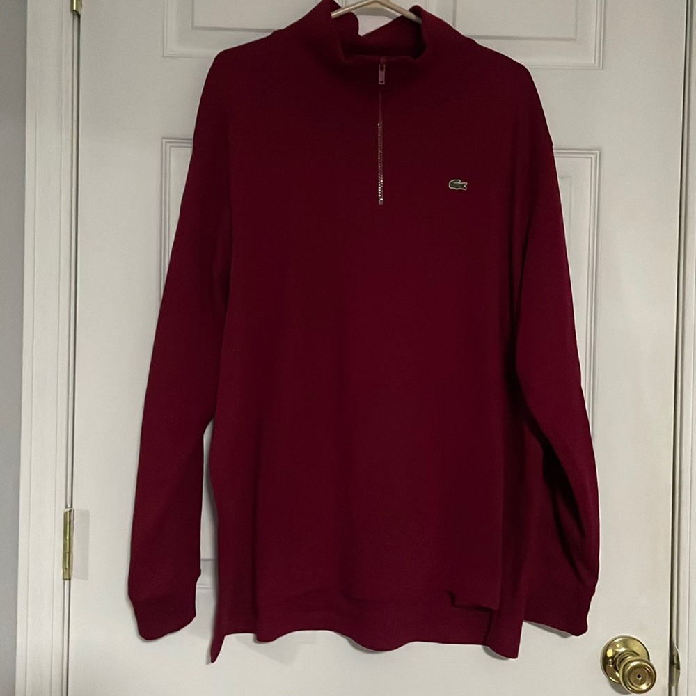 Mens Lacoste long sleeve pull over